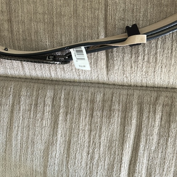 Vintage Black extra large suede belt with embroidered buckle adjustable new - Picture 6 of 8